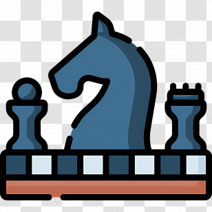 Chess - Chess Pieces On A Board Transparent PNG