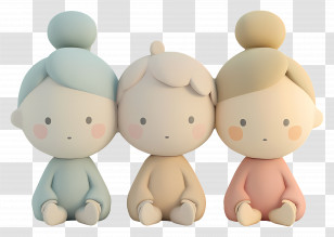 Sitting People Cartoon - Group Of Cartoon Characters Transparent PNG