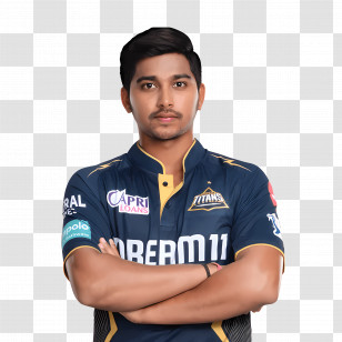 Gujarat Titans - Cricketer In Official Team Uniform Transparent PNG