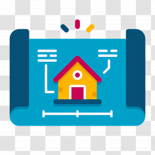 Construction Drawing - House Blueprint Design Transparent PNG