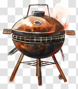 Grill - Charcoal Barbecue Grill Transparent PNG
