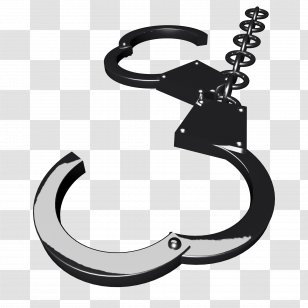 Handcuffs Royalty-free Stock Photography Illustration - Fashion Accessory - Hand Painted Black Metal Transparent PNG