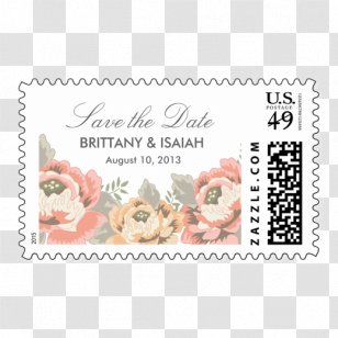 Wedding Invitation Paper Postage Stamps Mail Rubber Stamp Transparent PNG