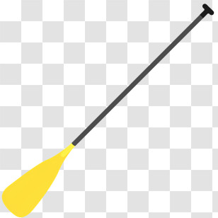 Yellow Paddle - Yellow Paddle Illustration Transparent PNG