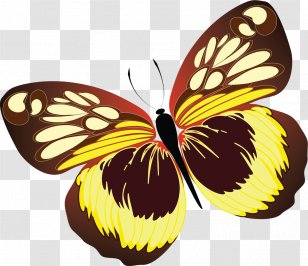 Butterfly Clip Art - Invertebrate - Red Butterflies Vector Clipart ...