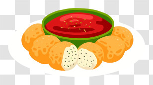 Thai Food - Cheese Balls With Sauce Transparent PNG