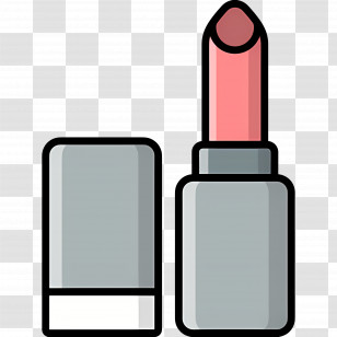 Lipstick - Pink Lipstick Tube Icon For Makeup Essentials Transparent PNG
