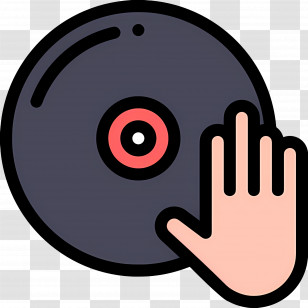 Music Dj - DJ Hand On Record Transparent PNG