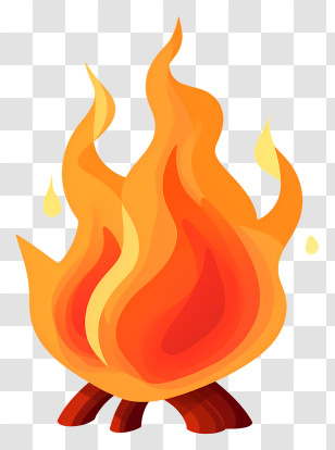 Fire - Cartoon Fire Flame Design Illustration Transparent PNG