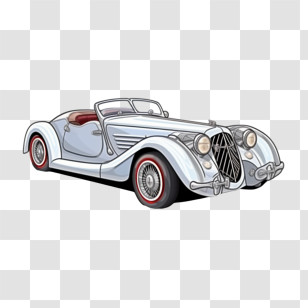 Car - Classic Vintage Convertible Car Transparent PNG