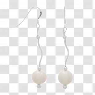 Cultured Freshwater Pearls Earring French Wire Necklace - Pearl Transparent PNG