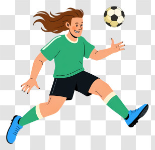 Man Playing Football - Soccer Player In Action Transparent PNG