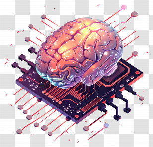 Artificial Intelligence - Artificial Intelligence Brain Concept Transparent PNG