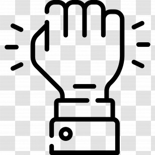 Fist Hand - Raised Fist Symbol Of Power Transparent PNG