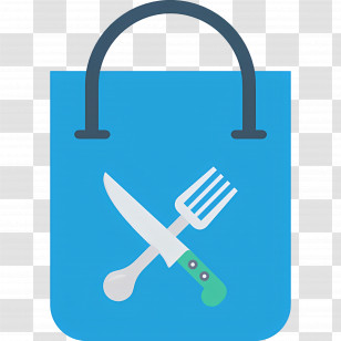 Restaurant Logo - Shopping Bag With Cutlery Icon Transparent PNG