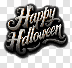 Happy Halloween Text - Happy Halloween Text Design Transparent PNG