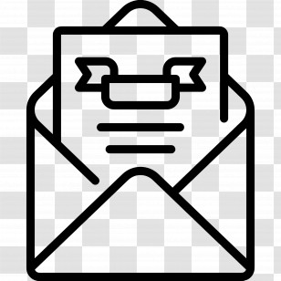 Invitation Letter - Envelope With Letter Transparent PNG