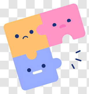 Jigsaw Puzzle - Cute Puzzle Pieces Transparent PNG