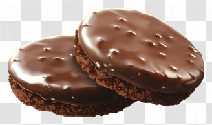 Chocolate Biscuit - Chocolate Covered Biscuits Transparent PNG