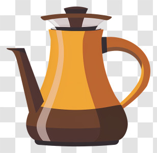 Coffee Pot - Classic Coffee Pot Illustration Transparent PNG
