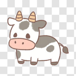 Cow - Cute Cartoon Cow Transparent PNG
