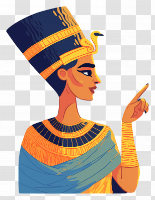 Egyptian Queen - Illustration Of An Egyptian Queen Transparent PNG