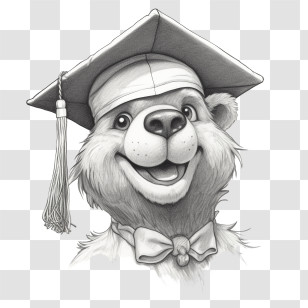 Graduation Cap
 - Happy Graduate Bear Illustration Transparent PNG