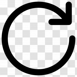 Circular Arrow - Black Circular Arrow Icon Transparent PNG