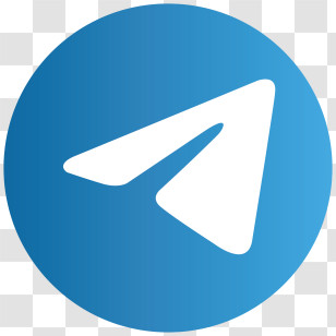 Upward Arrow - Telegram Logo In Blue Circle Transparent PNG