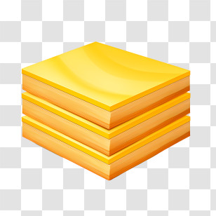 Post It Note - Stacked Golden Bars Illustration Transparent PNG