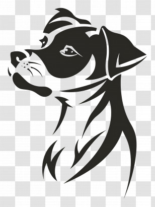 Simple Design - Black Dog Silhouette Illustration Design Transparent PNG