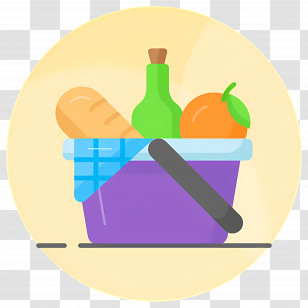 Food Gift Baskets - Picnic Basket With Food Transparent PNG