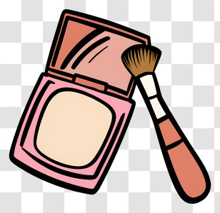 Makeup Brush - Makeup Kit With Brush Transparent PNG