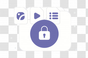 Lock Icon - Security Lock Icon In Flat Style Transparent PNG