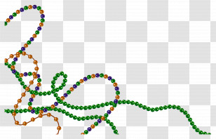 Mardi Beads - Colorful Beaded Necklace Transparent PNG