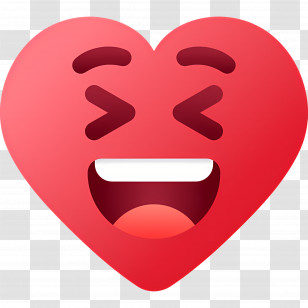 Heart Emoji - Laughing Heart Emoji Transparent PNG