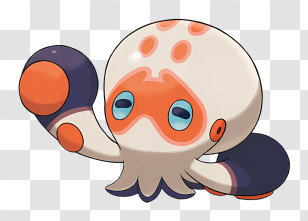 Clobbopus - Cute Octopus Cartoon Illustration Transparent PNG