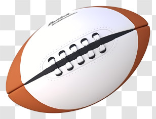 Football - White And Brown Football Transparent PNG