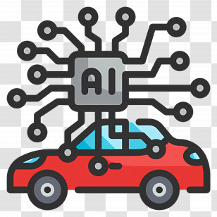 Artificial Intelligence - AI Integrated Car Design Transparent PNG