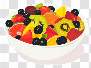 Fruit Salad - Fruit Salad In A Bowl Transparent PNG