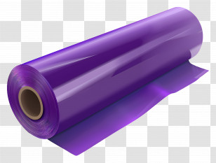 Purple Roll - Roll Of Purple Plastic Wrap Transparent PNG