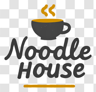 Noodle House Logo - Noodle House Steaming Cup Logo Transparent PNG