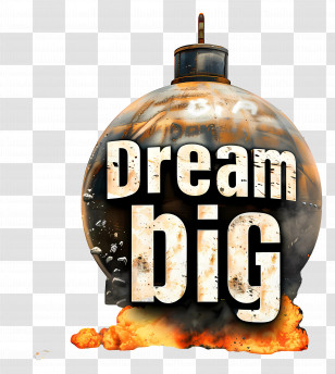 Dream Big - Dream Big Text Transparent PNG