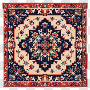 Oriental Rug - Traditional Decorative Persian Rug Transparent PNG