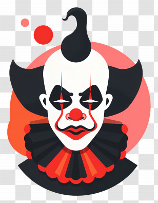 Clown - Circus Clown With Makeup Transparent PNG