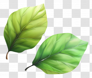Green Leaf - Green Leaves Illustration With Clear Background Transparent PNG