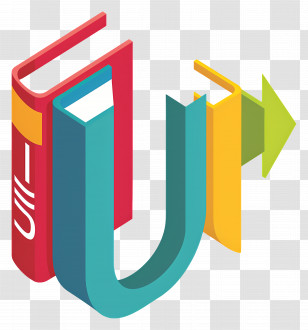 Book Logo - Educational Logo With Book And Arrow Transparent PNG