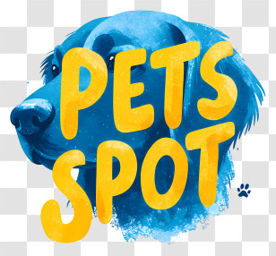Pets Spot - Pets Spot Dog Logo With Bold Text Transparent PNG