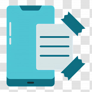 Sticky Notes - Smartphone With Note Transparent PNG