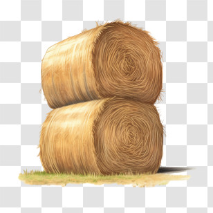 Hay Bale
 - Stacked Hay Bales In Farming Scene Transparent PNG